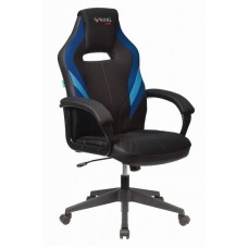Кресло игровое Zombie VIKING 3 AERO черный/синий текстиль/эко.кожа крестовина пластик