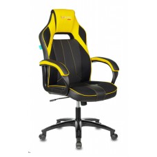 Кресло игровое Zombie VIKING 2 AERO черный/желтый текстиль/эко.кожа крестовина пластик