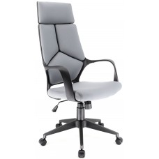 Кресло руководителя Everprof Trio Black T ткань серый