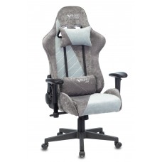 Кресло игровое Zombie VIKING X Fabric серо-голубой с подголов. крестовина пластик