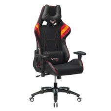 Кресло игровое Zombie VIKING 4 AERO черный/красный текстиль/эко.кожа с подголов. крестовина пластик