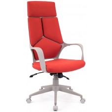 Кресло руководителя Everprof Trio Grey TM Ткань Красный
