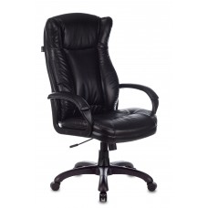 Кресло руководителя Бюрократ CH-879N черный Leather Venge Black эко.кожа крестовина пластик